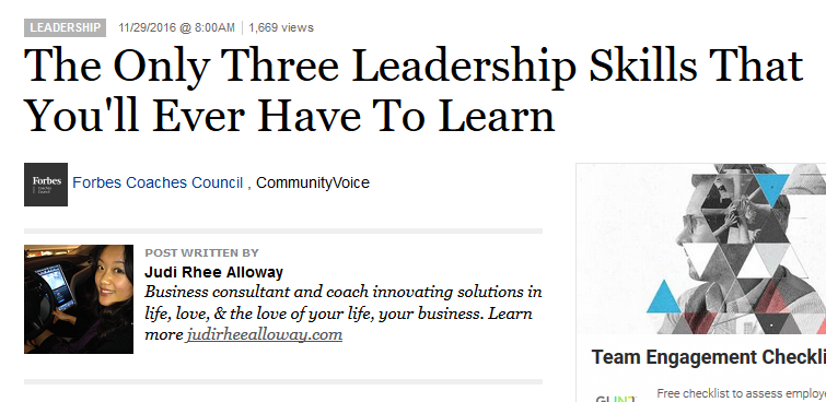 The Only Three Leadership Skills That You’ll Ever Have To Learn